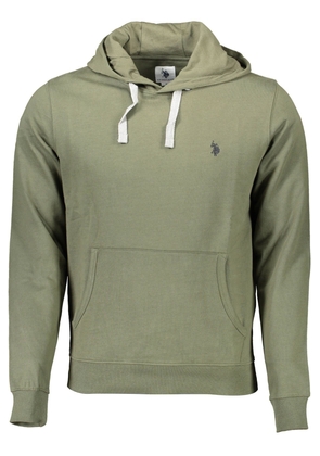 Green Cotton Men Sweater - XL