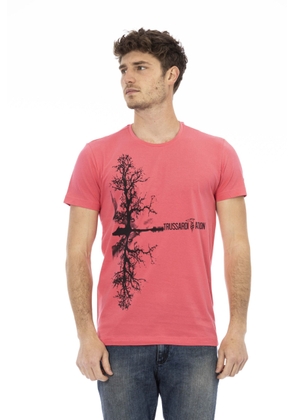 Trussardi Action Pink Cotton T-Shirt - M
