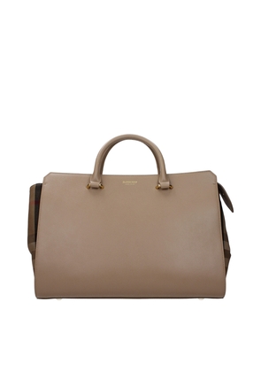 Beige Leather Handbag