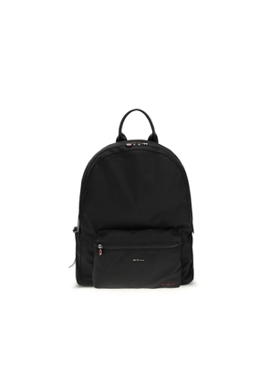 Kiton Black Nylon Backpack
