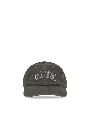 Ganni Green Cotton Cap (Baseball Hat) - UNI