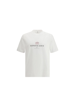 Brunello Cucinelli White Cotton T-Shirt - M