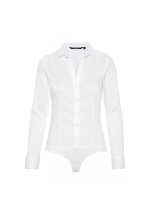 Vero Moda White Cotton Bodysuit - S