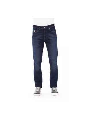 Baldinini Trend Blue Cotton Slim Fit Jeans - XS