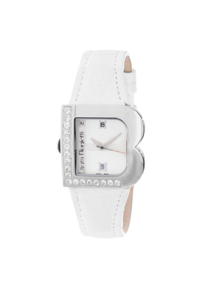 Laura Biagiotti White Leather Dress Watch