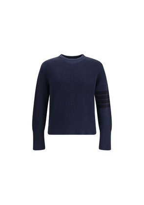 Thom Browne Blue Cotton Sweatshirt - 1