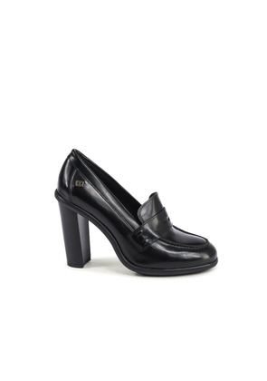 Tommy Hilfiger Black Leather High Heel Pumps - EU39/US9