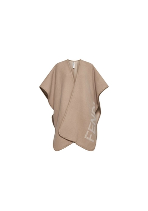 Fendi Beige Cashmere Poncho - One Size