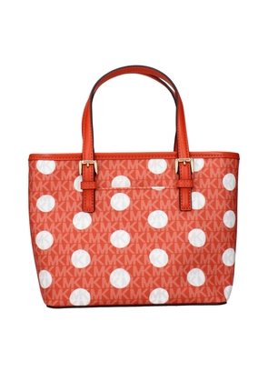 Michael Kors Orange Fabric Backpacks