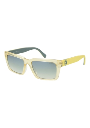 Guess Yellow Stainless Steel Sunglasses
