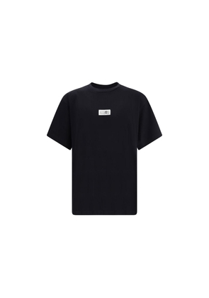 MM6 Black Cotton T-Shirt - L
