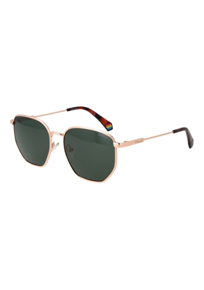 Polaroid Rose Gold Metal Sunglasses