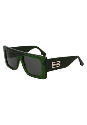 Victoria Beckham Green Acetate Sunglasses
