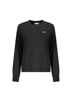 Fila Black Organic Cotton Women Sweatshirt - XS