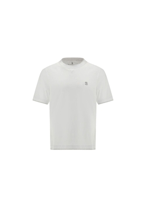 Brunello Cucinelli White Cotton T-Shirt - XS