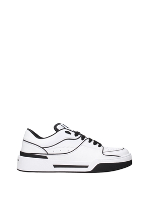 Dolce & Gabbana White Leather Sneakers - EU40/US7