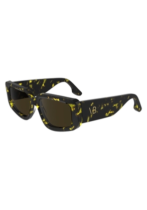 Victoria Beckham Yellow Acetate Sunglasses
