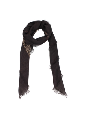 Valentino Garavani Brown Cashmere Foulard