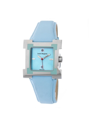 Laura Biagiotti Blue Leather Dress Watch