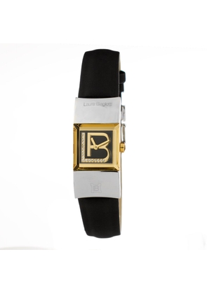Laura Biagiotti Black Leather Dress Watch