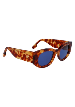 Victoria Beckham Brown Acetate Sunglasses