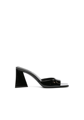 The Attico Black Calfskin Platform Sandals - EU35/US5