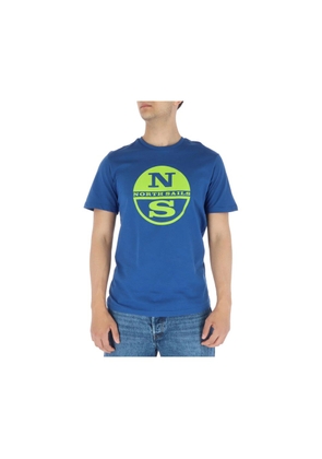 North Sails Blue Cotton T-Shirt - L