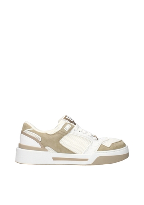 Dolce & Gabbana White Fabric Low Top Sneakers - EU40/US7