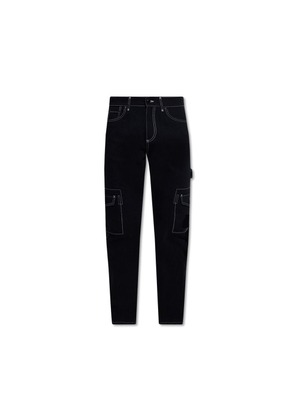 Burberry Black Cotton Cargo Pants - W31