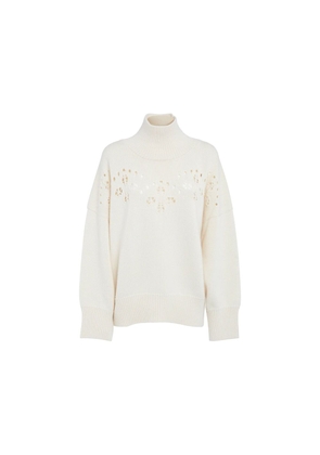 Chloé White Wool Sweatshirt - S