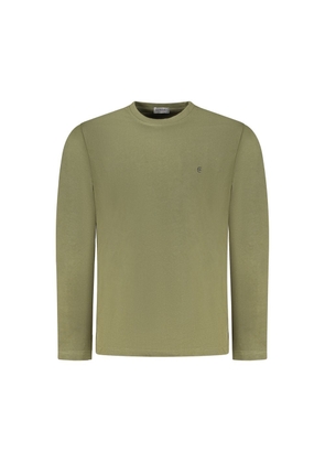 Coveri Moving Green Cotton Mens TShirt - M