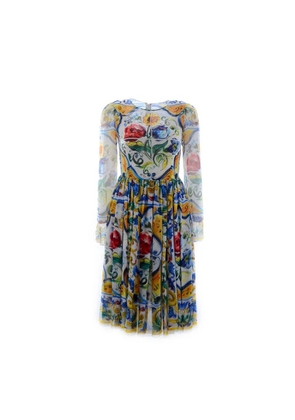 Dolce & Gabbana White Silk Casual Dress - 38