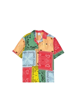 Marcelo Burlon Multicolor Viscose Pattern Shirt - M