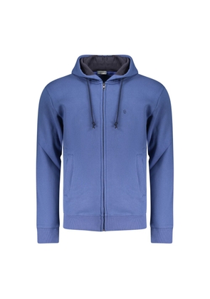 Coveri Moving Blue Cotton Men's Sweatshirt - M