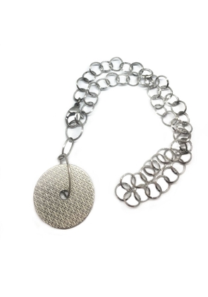 GC Silver Stainless Steel Necklace - One Size