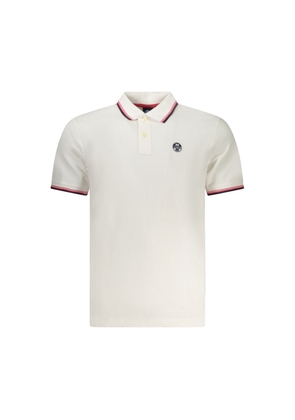 North Sails Bianco Cotton Men Polo - S