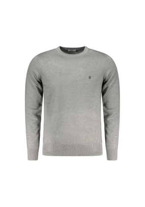 Coveri Moving Grigio Viscosa Men Sweater - M