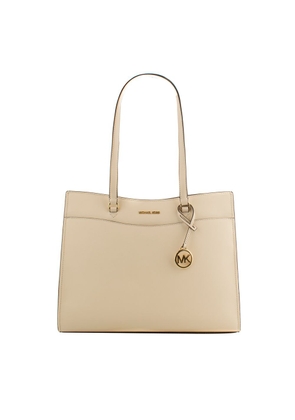 Michael Kors Beige Leather Tote Bag