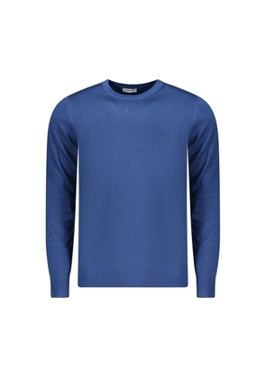Coveri Moving Blue Viscose Men's Sweater - M