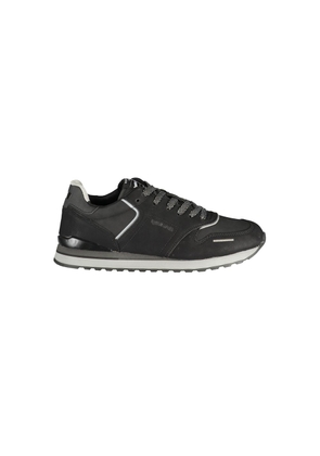 Gas Black Polyurethane Men's Sneaker - EU44/US11