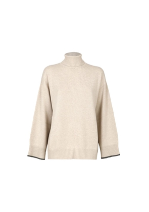 Brunello Cucinelli Beige Cashmere Cashmere Sweater - M
