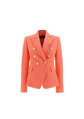Balmain Orange Cotton Blazer - 40