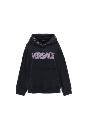 Versace Black Cotton Sweatshirt - 38