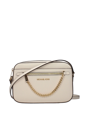 Michael Kors Beige Leather Crossbody Bag