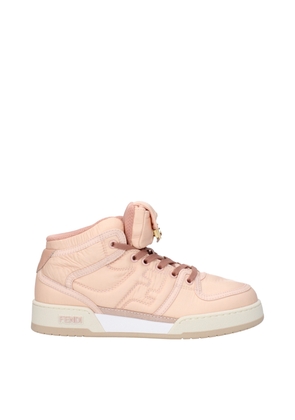 Fendi Pink Nylon High Top Sneakers - EU37.5/US7.5