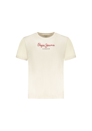 Pepe Jeans Beige Cotton Men's T-Shirt - S