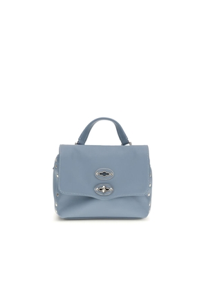 Zanellato Light Blue Calf Leather Bos Taurus Handbag