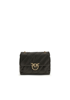 PINKO Bicolor Calf Leather Bos Taurus Shoulder Bag