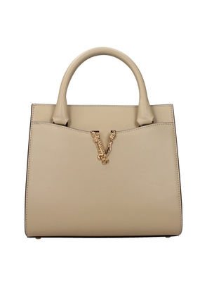 Versace Beige Leather Handbag