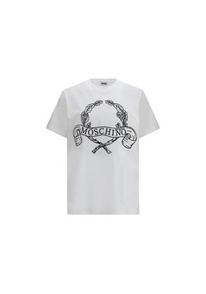Moschino White Cotton T-Shirt - L